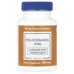 Поликозанол, The Vitamin Shoppe Policosanol, 120 таблеток
