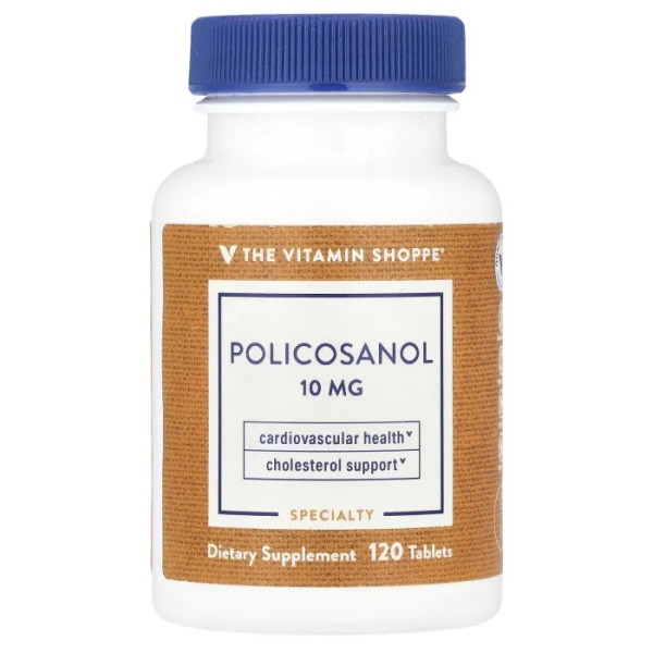 Полікозанол, Policosanol, The Vitamin Shoppe, 120 таблеток