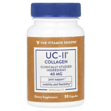 Колаген UC II 40 мг, UC-II Collagen The Vitamin Shoppe, 30 капсул