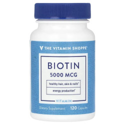 Біотин 5000 мкг, Biotin The Vitamin Shoppe, 120 капсул