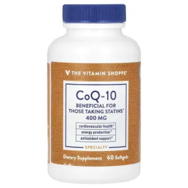 Коензим Q10, CoQ-10, The Vitamin Shoppe, 400 мг, 60 гелевих капсул