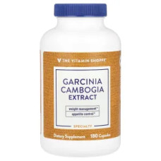 Гарциния камбоджийская экстракт, The Vitamin Shoppe Garcinia Cambogia, 180 капсул
