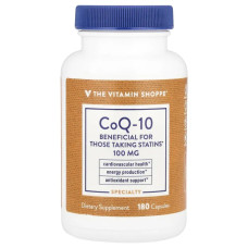 Коэнзим Q10 100 мг, CoQ-10 The Vitamin Shoppe, 180 капсул