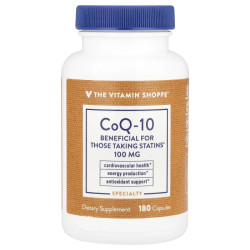Коензим Q10 100 мг, CoQ-10 Vitamin Shoppe, 180 капсул