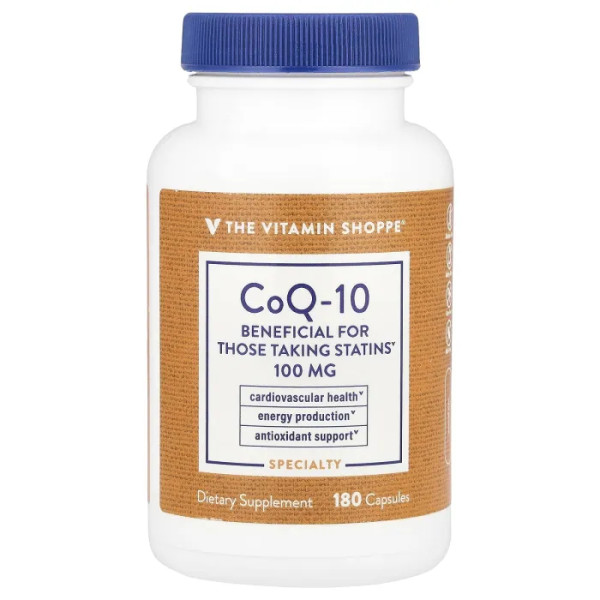 Коензим Q10, CoQ-10, The Vitamin Shoppe, 100 мг, 180 капсул