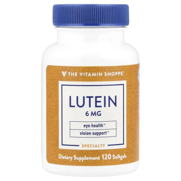 Лютеїн, Lutein, The Vitamin Shoppe, 6 мг, 120 гелевих капсул