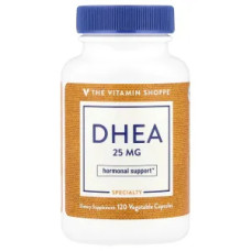 DHEA 25 мг, DHEA The Vitamin Shoppe, 120 рослинних капсул