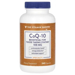 Коэнзим Q10 100 мг, CoQ-10 The Vitamin Shoppe, 240 капсул