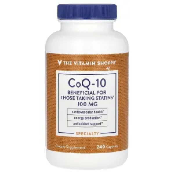 Коензим Q10, CoQ-10, The Vitamin Shoppe, 100 мг, 240 капсул