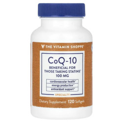 Коэнзим Q10 100 мг, CoQ-10 The Vitamin Shoppe, 120 гелевых капсул