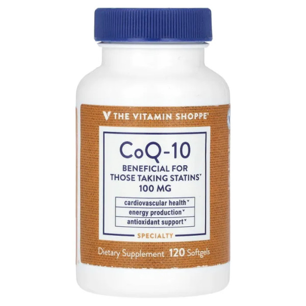 Коензим Q10, CoQ-10, The Vitamin Shoppe, 100 мг, 120 гелевих капсул