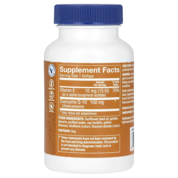 Коензим Q10, CoQ-10, The Vitamin Shoppe, 100 мг, 120 гелевих капсул