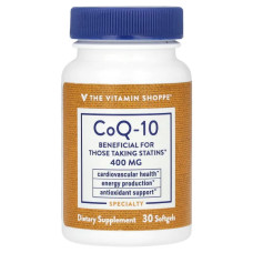 Коэнзим Q10 400 мг, CoQ-10 The Vitamin Shoppe, 30 гелевых капсул