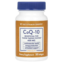 Коензим Q10 400 мг, CoQ-10 The Vitamin Shoppe, 30 гелевих капсул