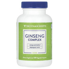 Женьшень комплекс, Ginseng Complex The Vitamin Shoppe, 120 вегетаріанських капсул