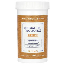Пробіотики 13 млрд КУО, Ultimate 10+ Probiotics The Vitamin Shoppe, 100 рослинних капсул