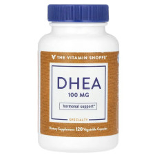DHEA 100 мг, DHEA The Vitamin Shoppe, 120 растительных капсул