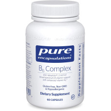 Вітамін B6, комплекс, B6 Complex Pure Encapsulations, 60 капсул