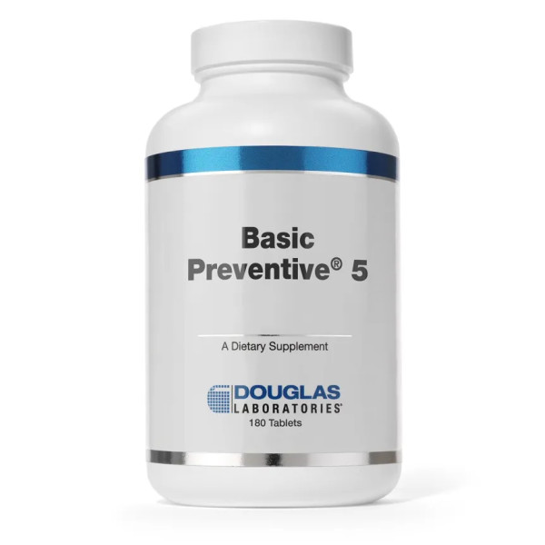 Витамины и минералы без железа и меди, Basic Preventive 5, Douglas Laboratories, 180 таблеток