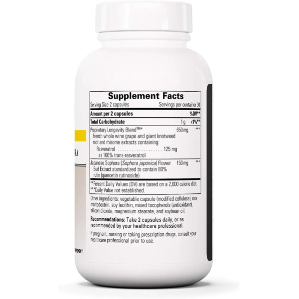 Ресвератрол, Resveratrol Ultra, Integrative Therapeutics, 60 вегетаріанських капсул