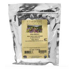 Насіння розторопші цілісні органічні, Starwest Botanicals, 453.6 г