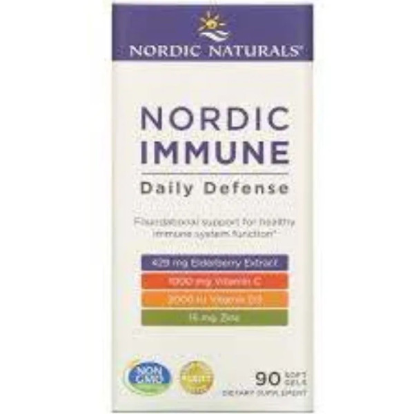 Підтримка імунної системи, Nordic Immune Daily Defense, Nordic Naturals, 90 гелевих капсул