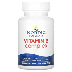 Витамин B-комплекс, Nordic Naturals Vitamin B Complex, 45 мягких капсул