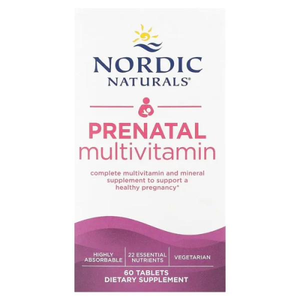Мультивітаміни для вагітних, Prenatal Multivitamin, Nordic Naturals, 60 таблеток