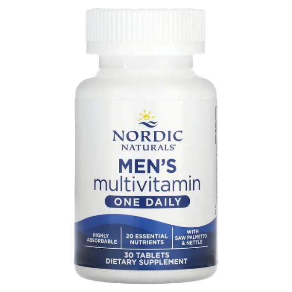 Мультивітаміни для чоловіків, Men's Multivitamin, Nordic Naturals, 1 на день, 30 таблеток