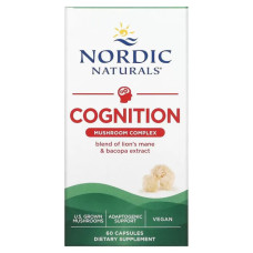 Підтримка когнітивних функцій, Nordic Naturals Cognition Mushroom Complex, 60 капсул