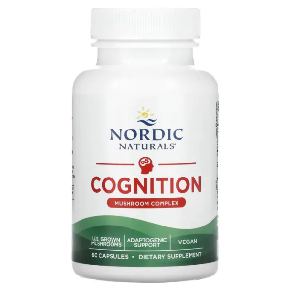 Підтримка когнітивних функцій, Cognition Mushroom Complex, Nordic Naturals, 60 капсул