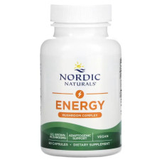 Енергія та антивтома (грибний комплекс), Nordic Naturals Energy Mushroom Complex, 60 капсул