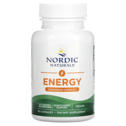 Енергія та антивтома (грибний комплекс), Nordic Naturals Energy Mushroom Complex, 60 капсул