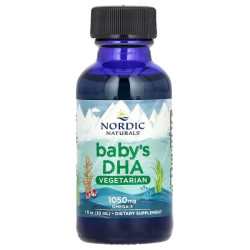 Рыбий жир для детей, Nordic Naturals Baby's DHA, вегетарианский, 30 мл.