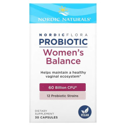 Пробіотик для вагінальної екосистеми, Nordic Naturals Nordic Flora Probiotic, 60 млрд КУО, 30 капсул