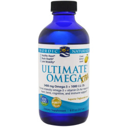 Омега смесь, Nordic Naturals Omega Xtra, лимонный вкус, 237 мл
