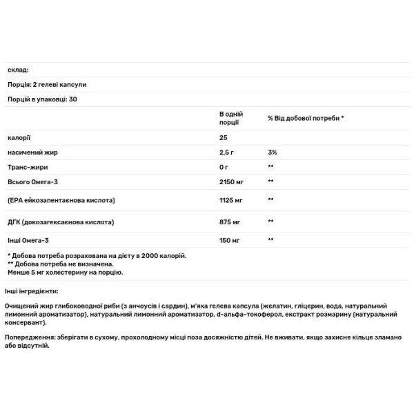 Омега 2X спорт, Ultimate Omega 2X Sport, Nordic Naturals, 60 капсул