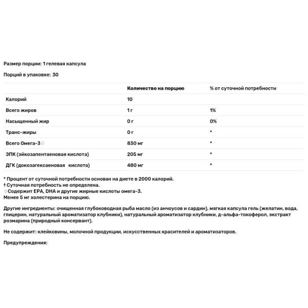 Риб'ячий жир (полуниця), Daily DHA, Nordic Naturals, 1000 мг, 30 капсул