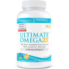 Омега 2X 2150 мг, Ultimate Omega 2X Nordic Naturals, 90 гелевих капсул