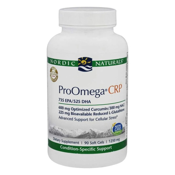 Омега-3, ProOmega CRP, Nordic Naturals, 1250 мг, 90 капсул