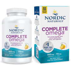 Омега 3 6 9 1000 мг (лимон), Complete Omega, Nordic Naturals, 180 капсул