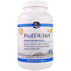 Омега 3-6-9 1000 мг аромат лимону, ProEFA - 3-6-9 Nordic Naturals, 180 капсул