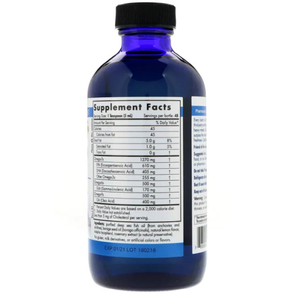 Омега 3-6-9, ProEFA 3-6-9, Nordic Naturals, лимон, 237 мл