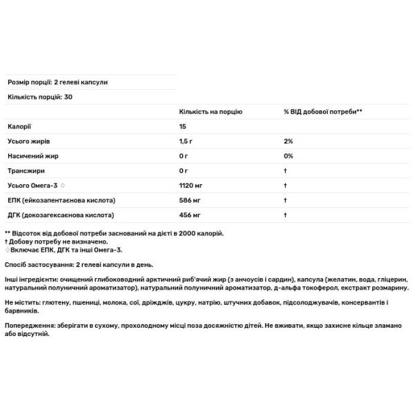 Риб'ячий жир міні (полуниця), Ultimate Omega 2X, Nordic Naturals, 1120 мг, 60 гелів