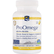 Омега-3, Nordic Naturals ProOmega, лимонний аромат, 1000 мг, 60 капсул