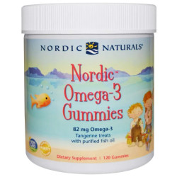 Риб'ячий жир для дітей (мандарин), Nordic Naturals Omega-3 Gummies, 82 мг, 120 желе