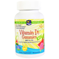Вітамін D3 400 МО желе, Vitamin D3 Nordic Naturals, 60 желе