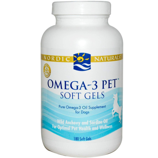Омега-3 для собак, Omega-3 Pet, Nordic Naturals, 180 капсул
