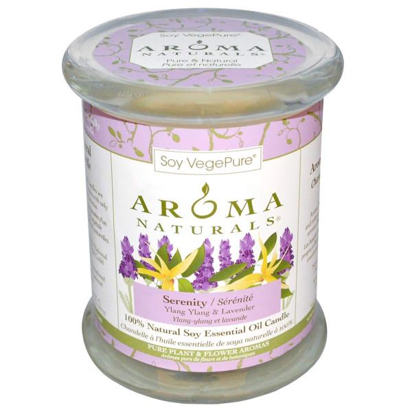 Свічка з ароматом пачулі і ладану, Aroma Naturals, 260 г