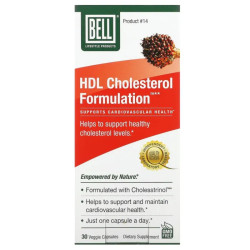 Поддержка здорового уровня холестерина, Bell Lifestyle HDL Cholesterol Formulation, 30 растительных капсул